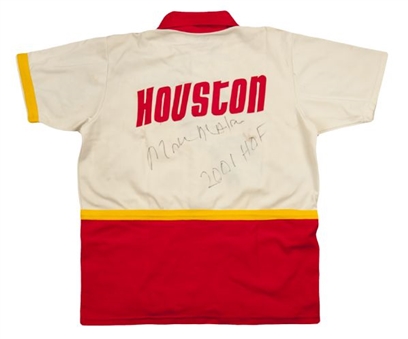 1977-78 Moses Malone Houston Rockets Game Worn and Signed Warm-Up Jacket (Malone LOA)